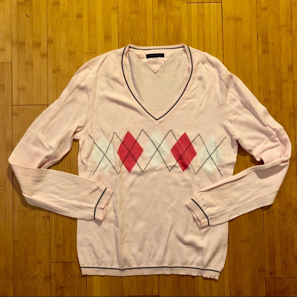 Tommy Hilfiger Argyle Sweater size M
